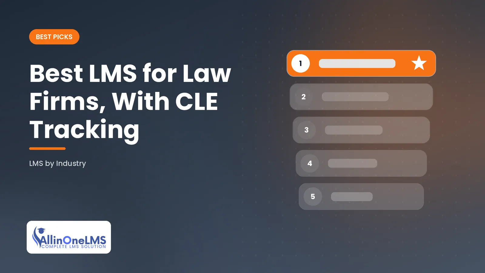 Illustration of scales of justice beside CLE credit tracker, representing best lms for law firms